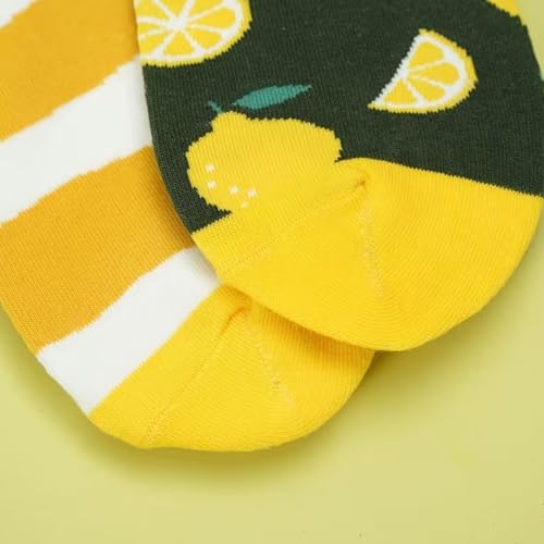 Calcetines divertidos de mujer con estampados de comida y animales 8