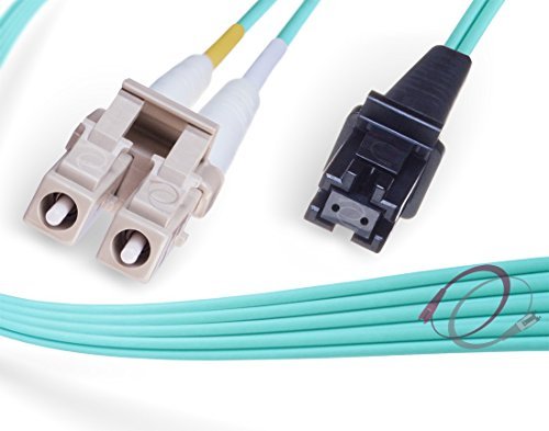 FiberCablesDirect LC-MTRJ OM4 Fiber Patch Cable - 10Gb Duplex 50/125m Multimode Corning Glass | 35M (114.83ft) | Bulk Networking, Data Centers, Telecom, Enterprise Applications
