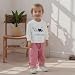 Mobbdow Toddler Baby Boy Birthday Outfit Zoo Animal Birthday Boy Embroidery Crewneck Sweatshirt and Gingham Plaid Pants Set (A-White Red, 2-3T)