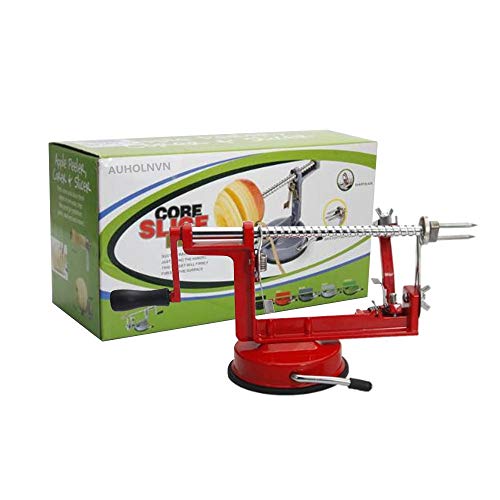 3-in-1 Apple/Potato Corer Slicer Peeler Corer Stainless Steel Blades Hand-cranking Apple Peeler Slicer Peeler
