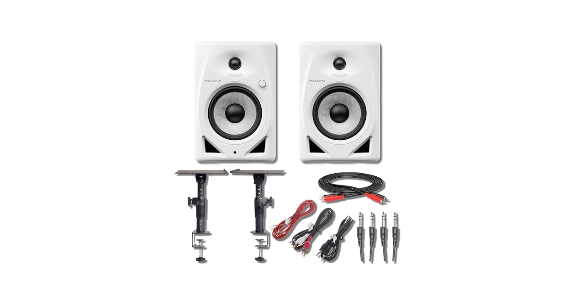 【美品】Pioneer DJ DM-50D-BT-W  White Amazon.com: Pioneer DJ DM-50D-BT-W 5-inch Desktop Active