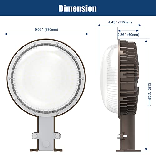 Openlux 120W Led Barn Light Dusk To Dawn 14400Lm Outdoor Security Light With Photocell, 5000K Led Yard Light Wall Mount, Ac 100-277V Input Ip65 Waterproof For Farm Barn Garage Yard… #TOP7