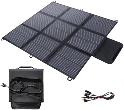 200W Foldable Solar Panel, Waterproof and Dustproof (IP67), High Conversion Efficiency 22%, Portable Charger, Solar Power, Camping Power Supply