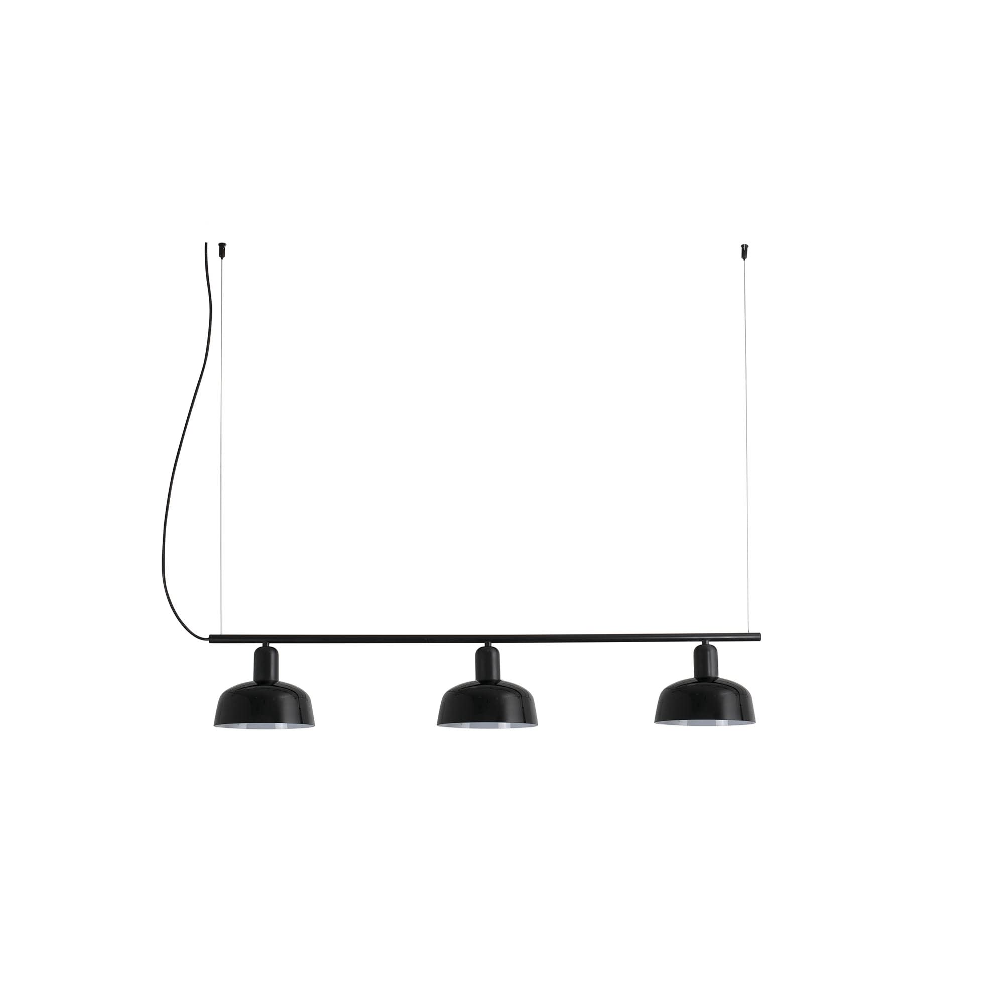 Lampe suspension linéaire Faro 20338-117 TATAWIN S noire verre