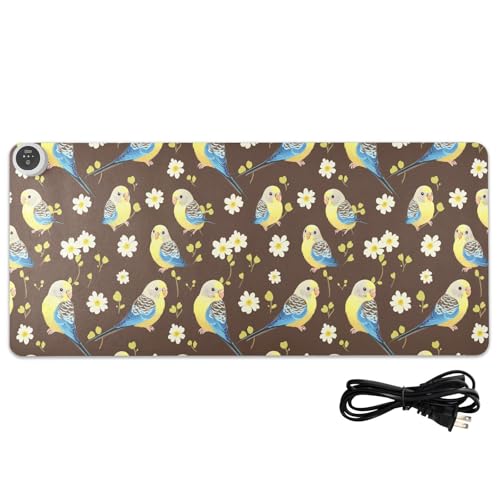 Tapis de souris chauffant antidérapant en cuir pour grand bureau