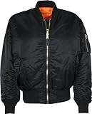 Alpha Industries Herren Jacke MA-1, Schwarz, XL