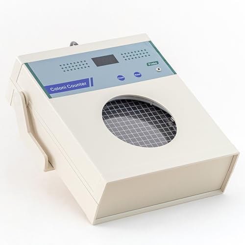 Sweet taize Microbial Colony Counter, Microbial Tester with Magnifying Glass and Probe Pen, Counting Range: 0~999, Used in Laboratories, Food, Cosmetics, Chemical and Other Industries