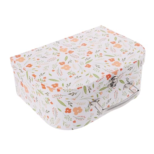 Boîte de rangement portable enfant valise carton rigide organisateur jouets
