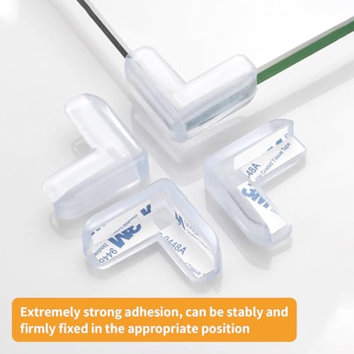 12PCS Clear Corner Protector, L Shaped with Waterproof Smooth Surface, Table Protector, Silicone Rubber Corner Guards for Furniture, Cabinets, Dressers, Bed - Image 5