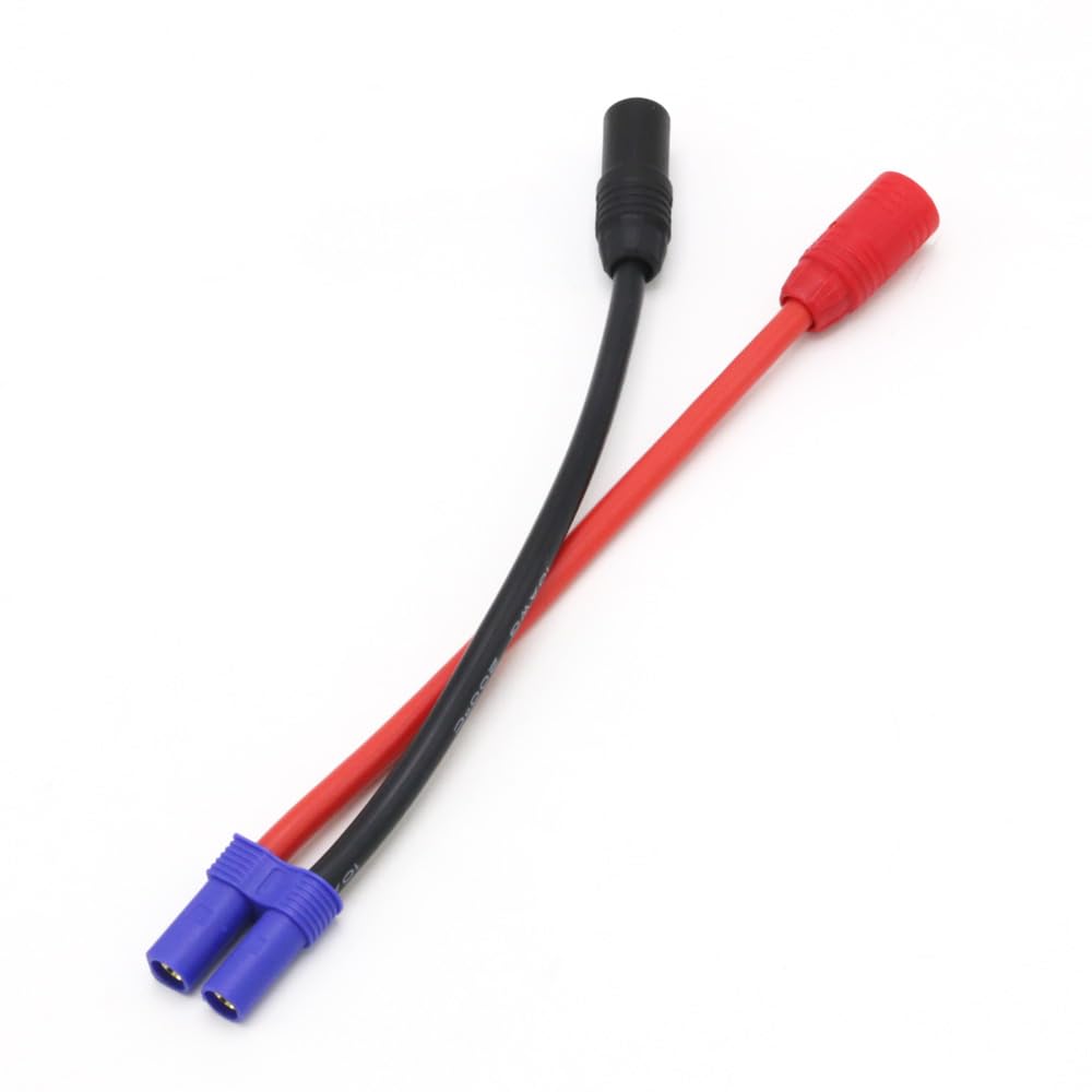 Amass EC5 /XT60 /XT90S Buchse auf XT150 / AS150 Stecker/Buchse Adapterstecker 10AWG 15CM Kabel for Rc Batterie Rc Drone(XT90S to AS150)