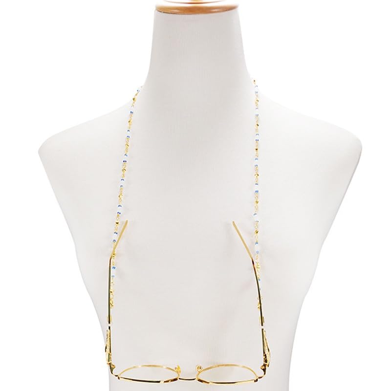 Chaîne de perles et cristal pour lunettes cordon élégant - 4