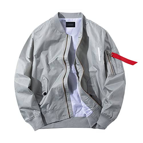 Blouson bombardier sportwear hommes manteau baseball col montant