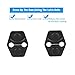 Voodonala for Challenger Door Lock Buckle Covers Protection Trim for Dodge Challenger 2012 up 2PCS(ABS Plastic)