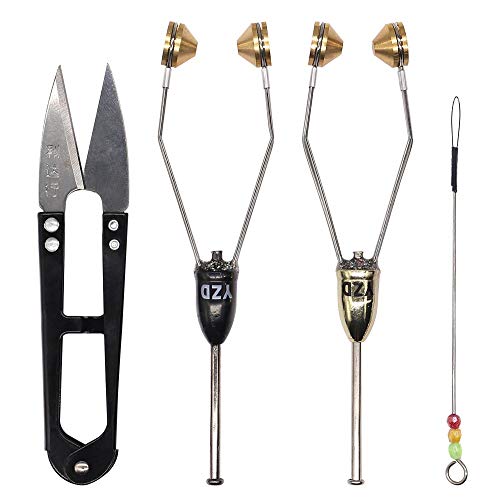 YZD Fly Tying Bobbins Tools 2 Pack Super Smooth Bobbins with Bobbin Threader Fly Tying Tool Fly Fishing Tying Flies Lure Making Accessories (2 Mix Bobbins Set)…