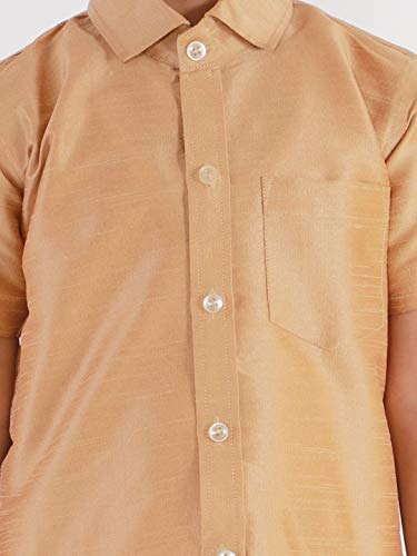 Image of VASTRAMAY Boy's Silk Blend Classic Shirt