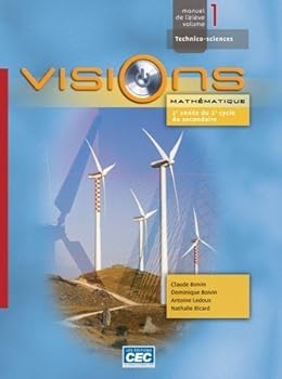 Hardcover Visions Vol.1: Mathematiques - 2e Année du 2e Cycle du Secondaire (Visions) Book