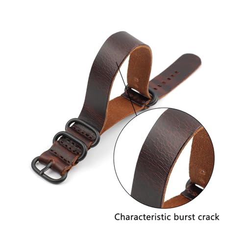 Correa de reloj de cuero genuino que evita el desgaste de pulseras comunes 3