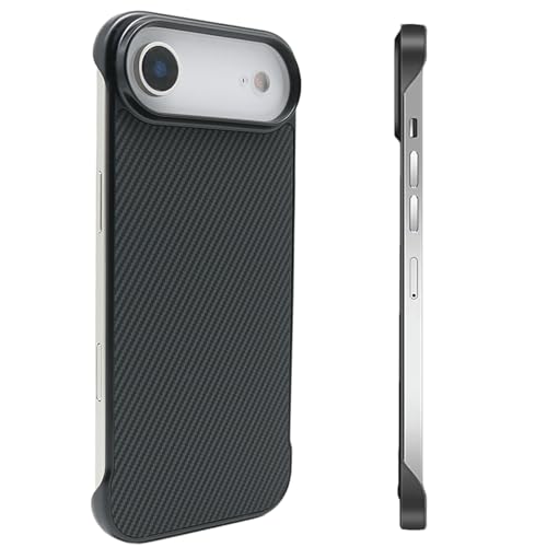 Coque sans bord pour iPhone Air texture fibre de carbone édition ES ultra fine