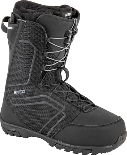 Nitro Herren Snowboards Sentinel TLS '23 All Mountain Freestyle Schnellschnürsystem Günstig Boot Snowboardboot, True Black, MP 26.5 // EU 40 2/3 // US 8,5