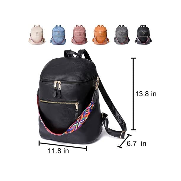 Image of Women High Qulity Multipurpose Backpack Handbag Purse, Travel Backpack Shoulder Bag for Ladies,Girls,Unisex