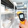Retoo Termometro Infrarossi, Digitale Pirometro, Misurazione Facile e Precisa, Pistola di Temperatura Laser, Misuratore, Schermo Retroilluminato LCD, -50 °C ~ 380 °C, per Cucina, Forno, Frigorifero