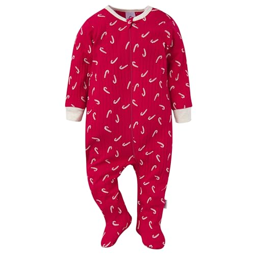 Image of Gerber baby-girls Baby Unisex 2-pack 2-way Zip Textured Sleep 'N Play