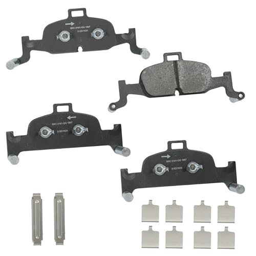 Image of Bendix Premium SBC1897 Ceramic Front Brake Pads for Audi A4 2017-2018, allroad 2016-2025, Quattro 2017-2025, A5 2018-2019, Quattro, Sportback 2018-2024, A6 Quattro 2019, 2021-2025, Q5 2018