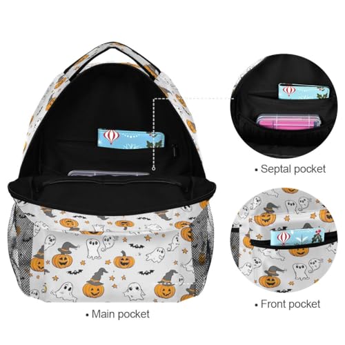 Sac à dos d'école Halloween multicolore de taille S pour élève - 7