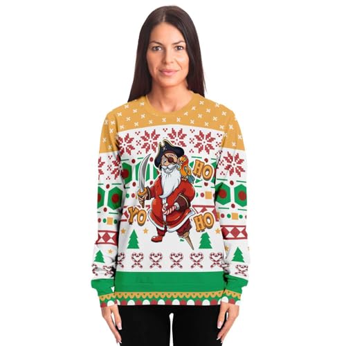Yo Ho Ho Pirate Santa Sweatshirt, alternative view 3
