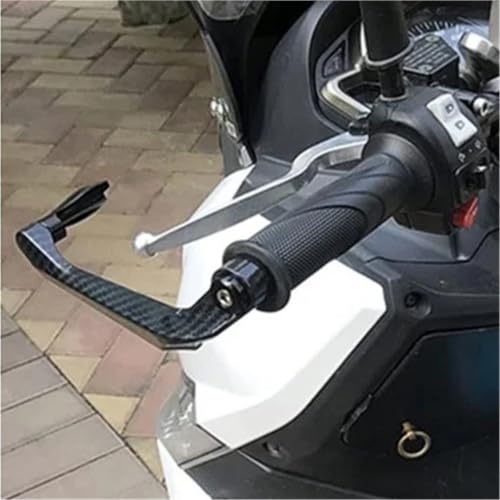 Palanca de freno de embrague de motocicleta azul con protectores de mano 4