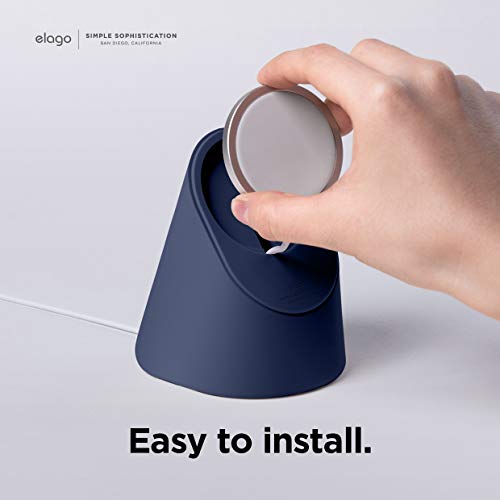 elago Suporte de carregamento MS1 compatível com carregador MagSafe – Suporte de silicone premium co