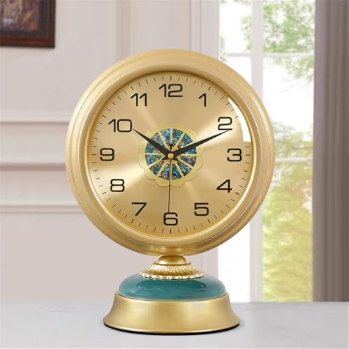 Reloj de escritorio de metal premium estilo clásico silencioso para salas de estar 6