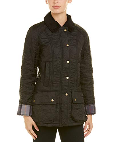 Barbour, Womens, Barbour Beadnell Polarquilt Jacket, Black/Black, 12