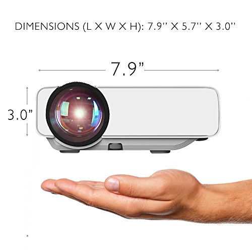 Pyle Upgraded V2 Portable Home Theater Led Projector - Compact Hd 1080P, Play 50" To 130" Inch Screen, Multimedia Gaming Mac Or Pc Hdmi Usb Sd Card Direct Play - Built In Speaker, Remote Control (Prjg74) #TOP5