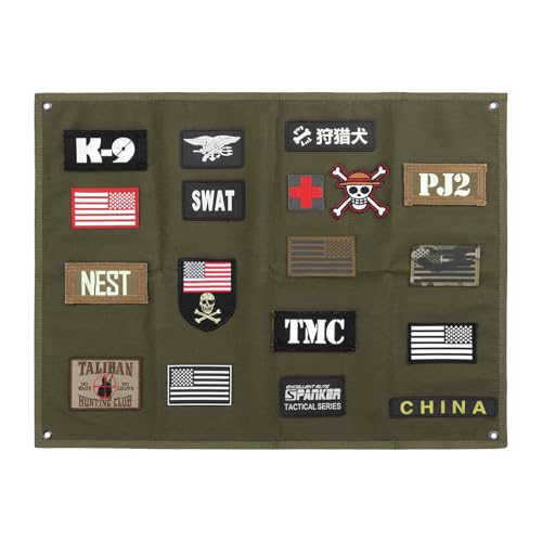 UTMÄRKT ELITE SPANKER Taktiska lappar displaybräda vikbar militär lapp hållare panel (RGN,S)