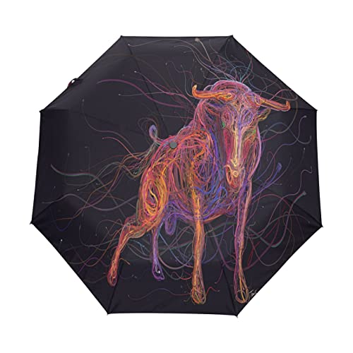Parapluie pliable automatique vache spatiale pour protection pluie