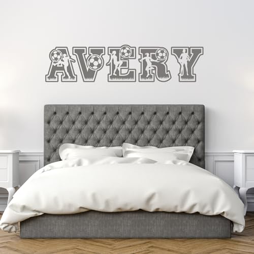 Vinilo decorativo personalizado de fútbol para habitación miniatura 5