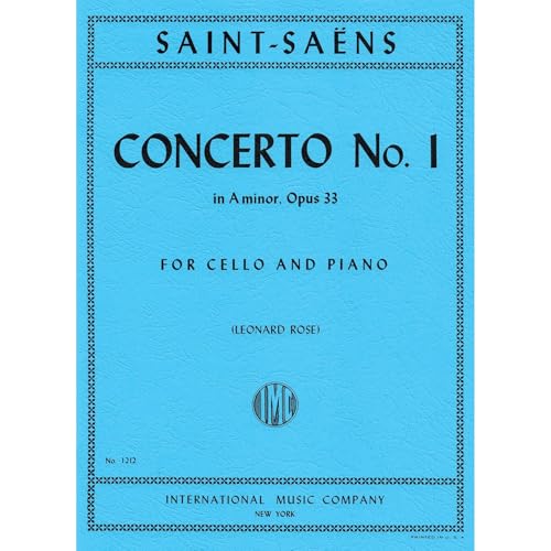 Concerto no. 1 in A Minor, op. 33, cello and piano (Rose); Camille Saint-Saens (International) - image 1