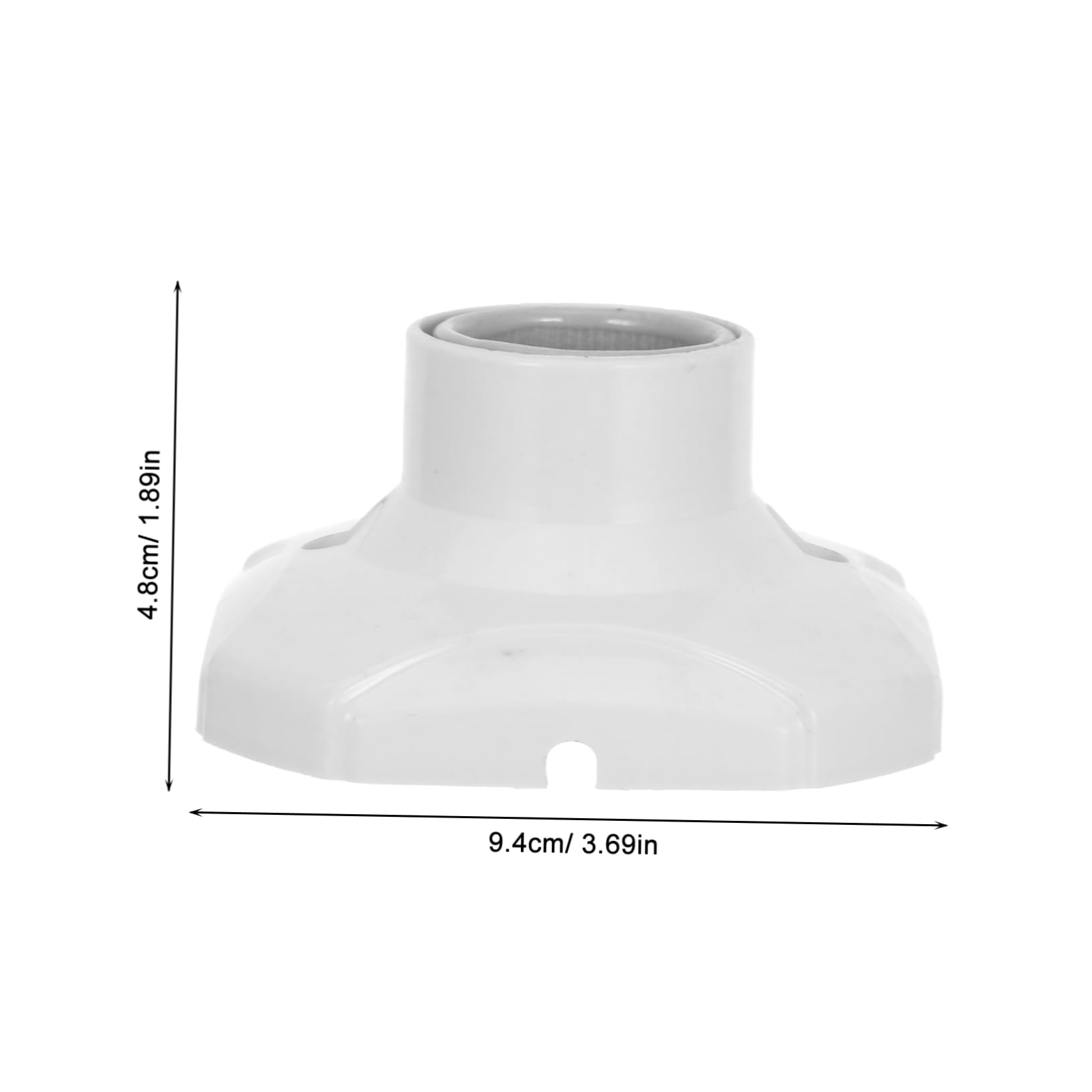Porta Lampada a Vite E27 per Soffitto, Confezione 20 Pezzi | Bianco, Pp, Rame e Ceramica, Installazione Facile per Ambienti Domestici e Commerciali