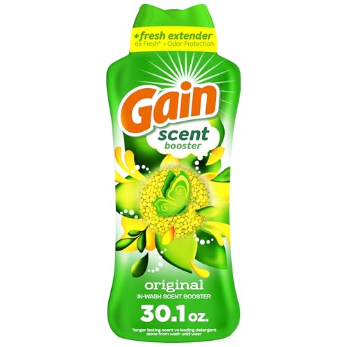 Gain In-Wash Laundry Scent Booster Original Scent 30.1 OZ Fresh Extender + Odor Protection
