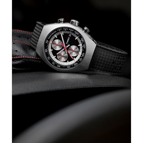 Image of Timex Men's Legacy Tonneau 42mm Watch - Black Strap Black Dial Stainless Steel Case