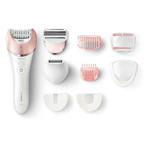 Philips Epilateur Satinelle Advanced avec 8 Accessoires - Version Italienne