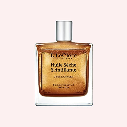 T. LeClerc - Huile Sèche Scintillante Corps et Cheveux - Formule Vegan Cover