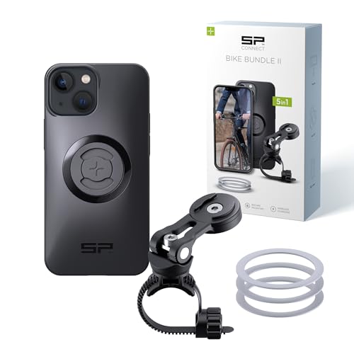 SP CONNECT Bike Bundle Phone Holder | SPC+ | Compatible with iPhone 13 mini/12 Mini | Premium Mobile Phone Holder for Cycling | Electric Bicycle Cell-Phone Holders | Road Bike E-Bike
