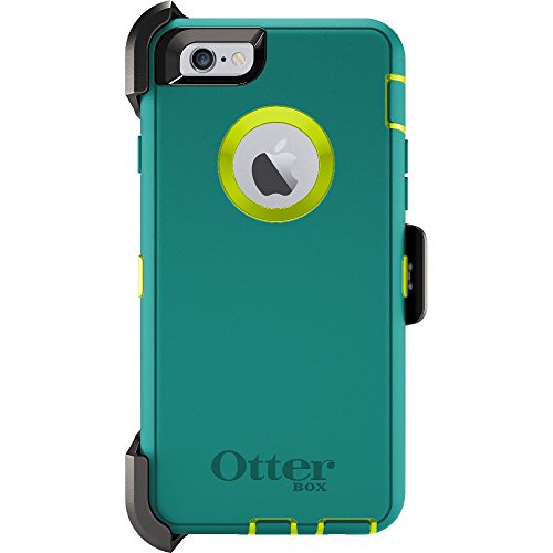 OTTERBOX Defender iPhone 6/6s Case - Retail Packaging - Tropic (Citron Green/Light Teal)