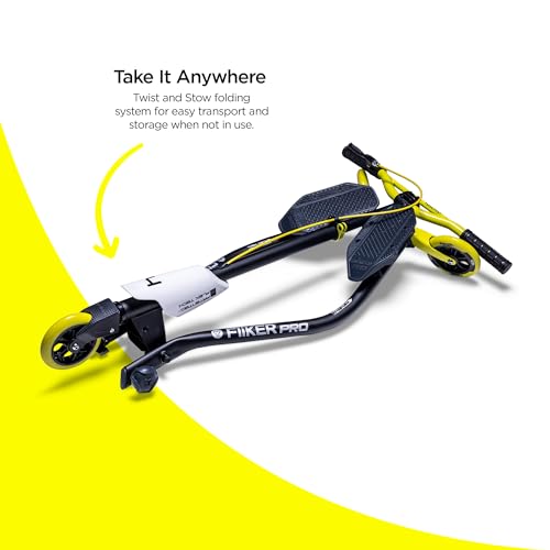 Yvolution Y Fliker Pro Drifting Scooter Foldable Swing Wiggle Scooter for Boys and Girls Age 6+ Years Old - Thumbnail 4