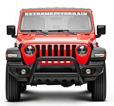 Redrock 4x4 3-Inch Bull Bar with Skid Plate; Textured Black for Jeep Wrangler 2018-2020