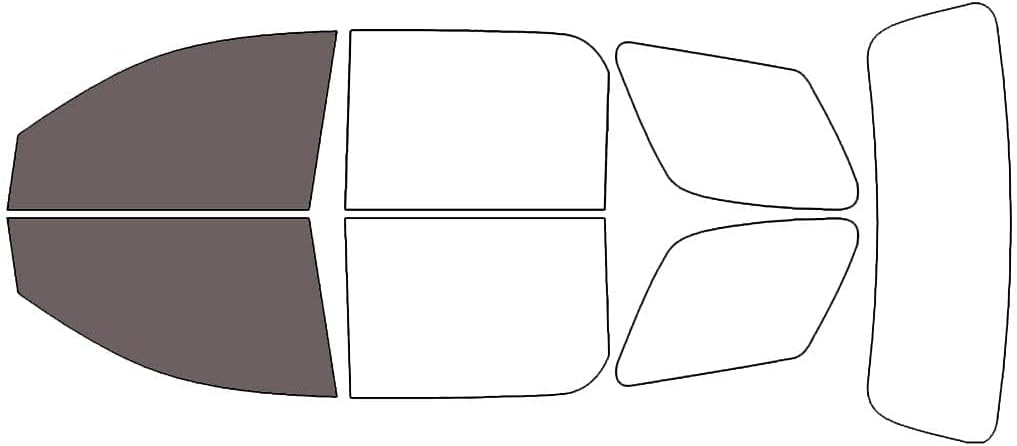 Rvinyl Window Tint Kit Compatible with GMC Acadia 2007-2012 - Black 35% - Single Ply No Bubble Film - Do it Yourself Vehicle Front Precut Kit