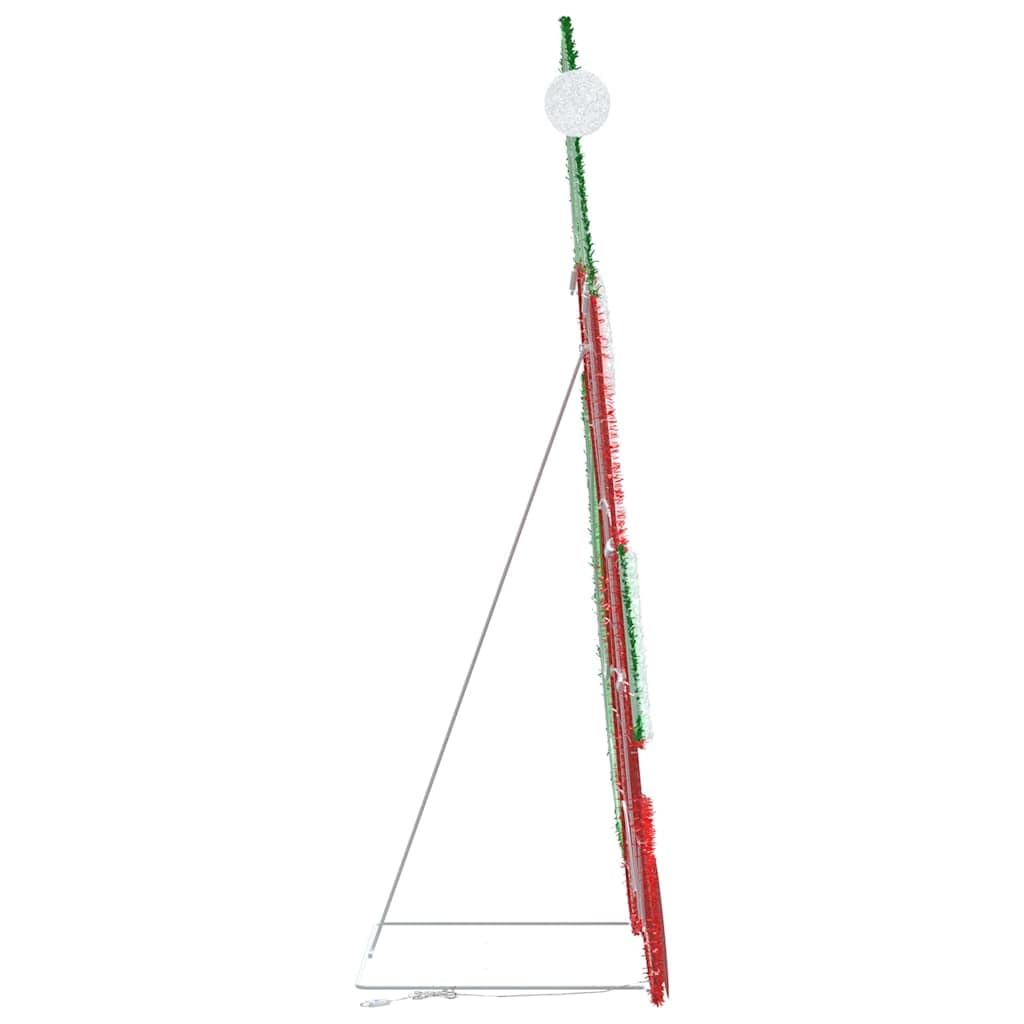 Papá Noel Lamé - Figura decorativa (70 x 62 cm, luz blanca cálida, 60 ledes, USB, figuras decorativas para Navidad, interior y exterior, ventana, salón, Adviento