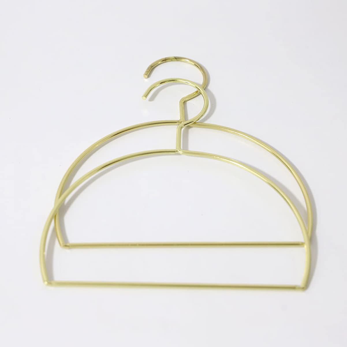 ULTECHNOVO Nordic Semicircular Metal Tie Scarf Rack Hanger Golden Adjustable Design Closet Organizer for Scarves Belts and Ties